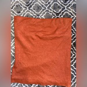 Aerie ,burnt orange, strapless, top.